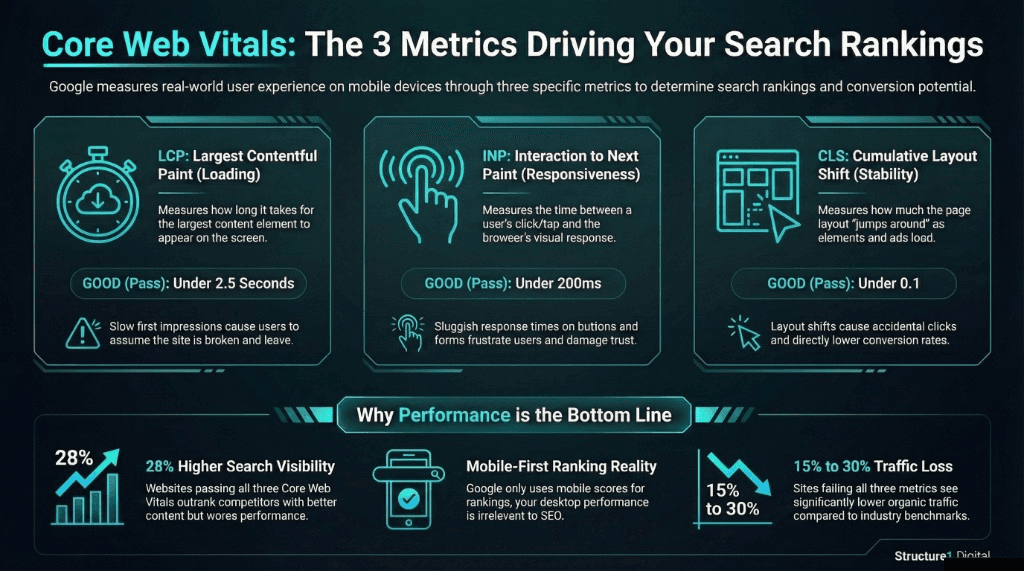 Core Web Vitals Explained: What Businesses Need to Know — Structure1 Digital